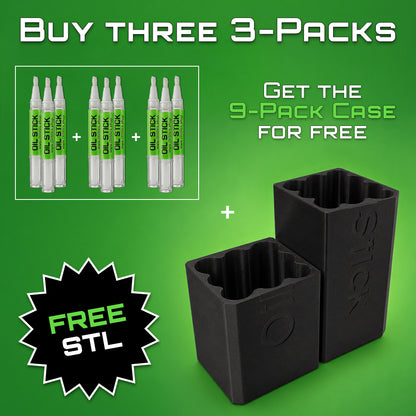 OilStick 9-Pack Case | STL File