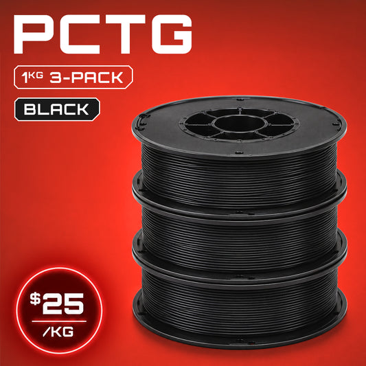 TUFF by Tangled - Black - 3 Pack - 1kg Spools